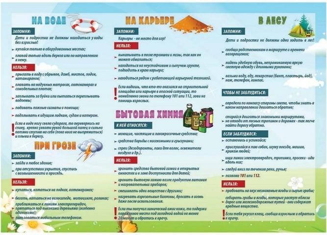 МОИ БЕЗОПАСНЫЕ КАНИКУЛЫ!